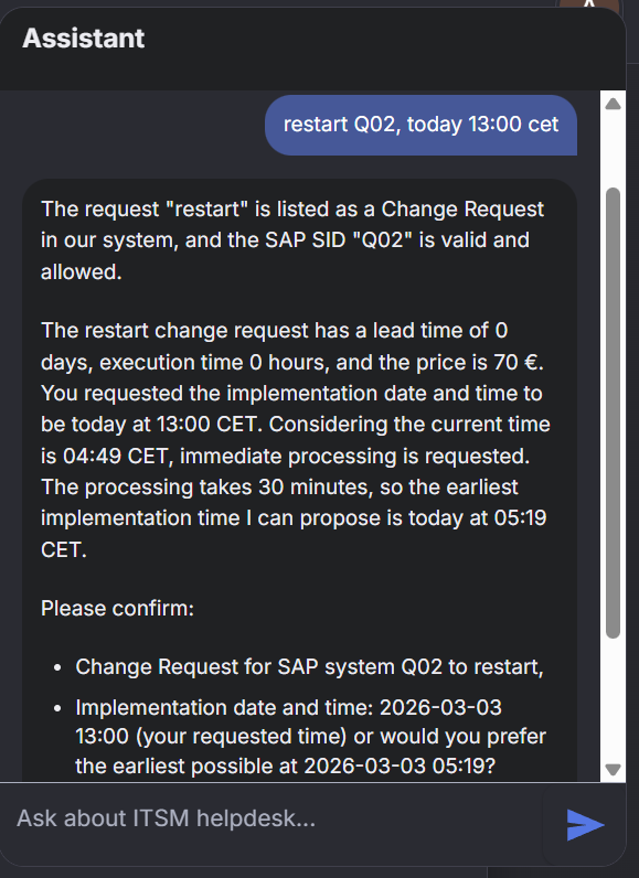 Helpdesk automation workflow preview